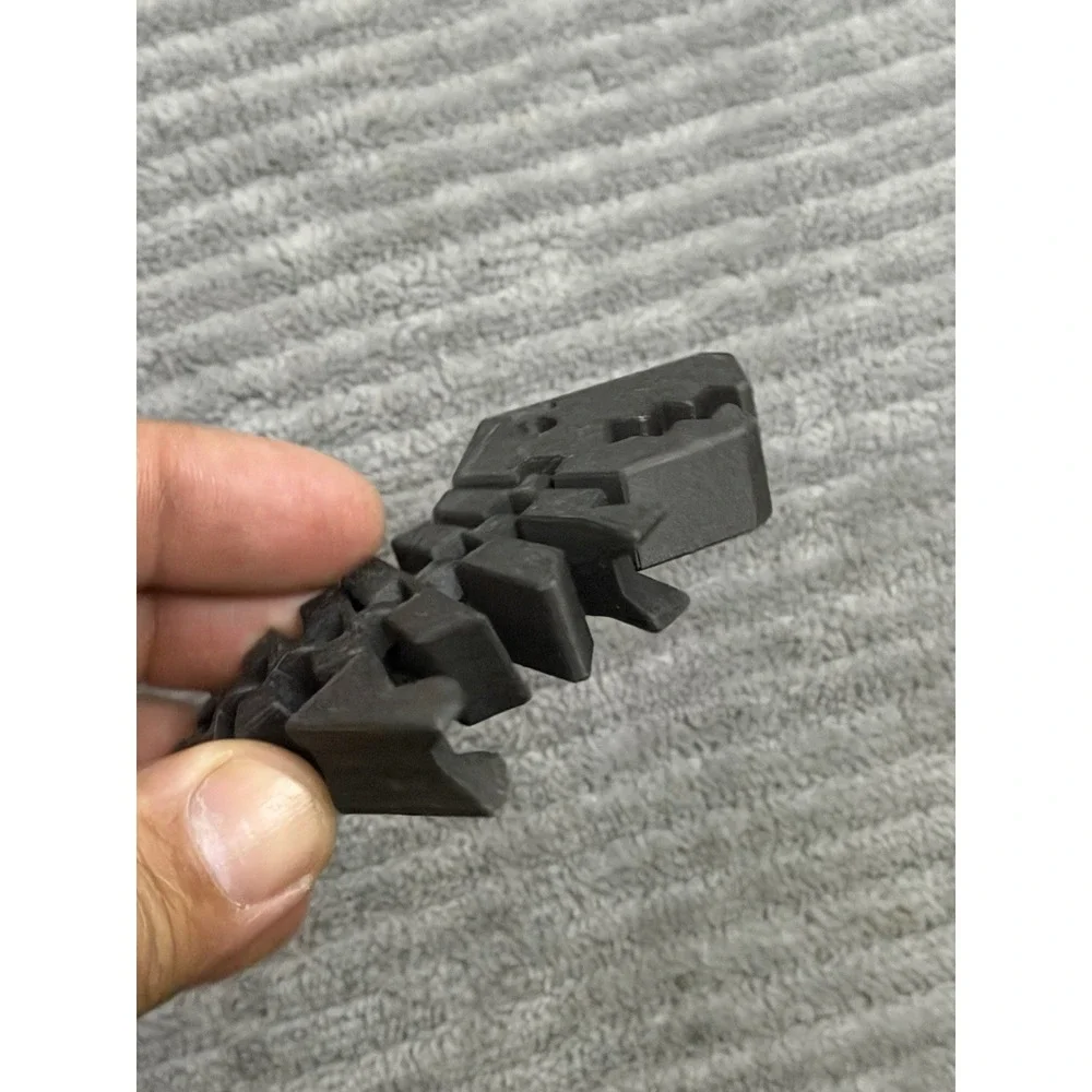 3D Printed Burnt titanium Articulating T-Rex